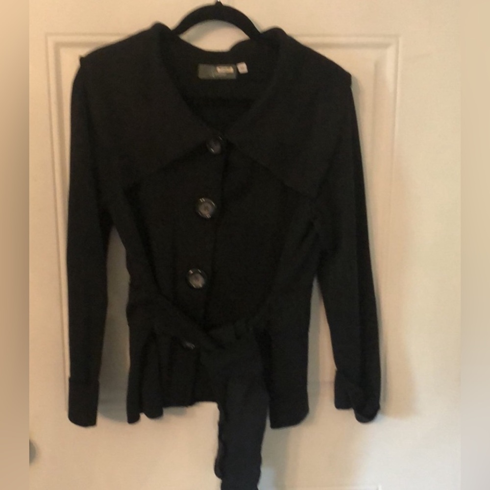 Willow Black Shawl Collar Knit Cardigan Jacket